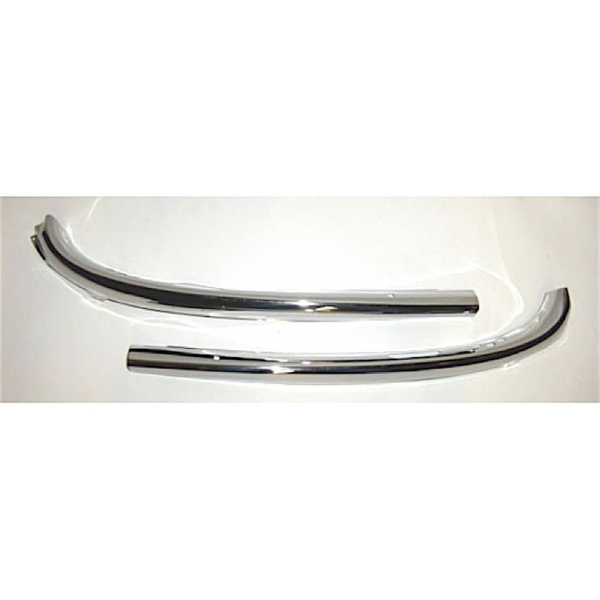 UPPER WINDSHIELD MLDG POLISHED STAINLESS (PAIR) CHEVROLET CONV 55-57 (STEEL GAUGE - 23)