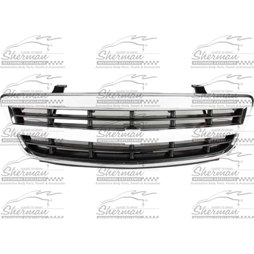 GRILLE ASSY BLACK & BRIGHT CHEVROLET VENTURE 2001-2005
