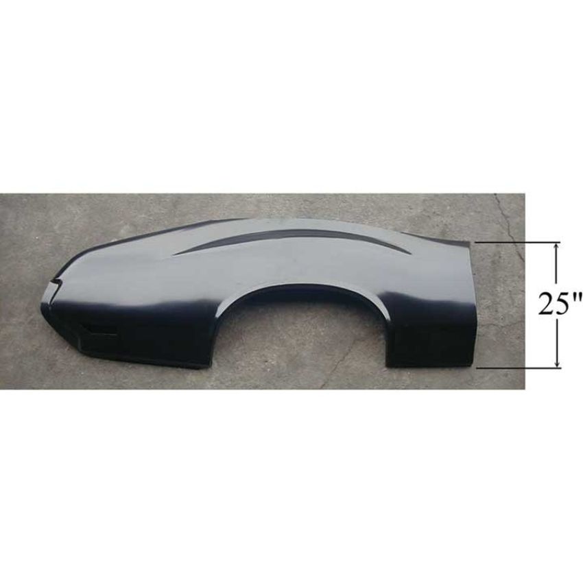 LH QUARTER PANEL SKIN (TAIWAN MADE) 2 DOOR CUTLASS F85/S/442 CPE 70-72 (FASTBACK STYLE)