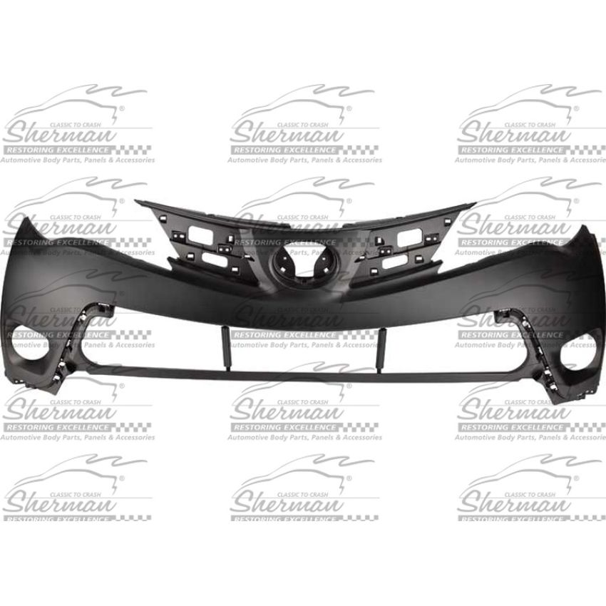 CAPA FRT BUMPER COVER UPPER NORTH AMERICA BUILT; PRIME TOYOTA RAV4 13-15