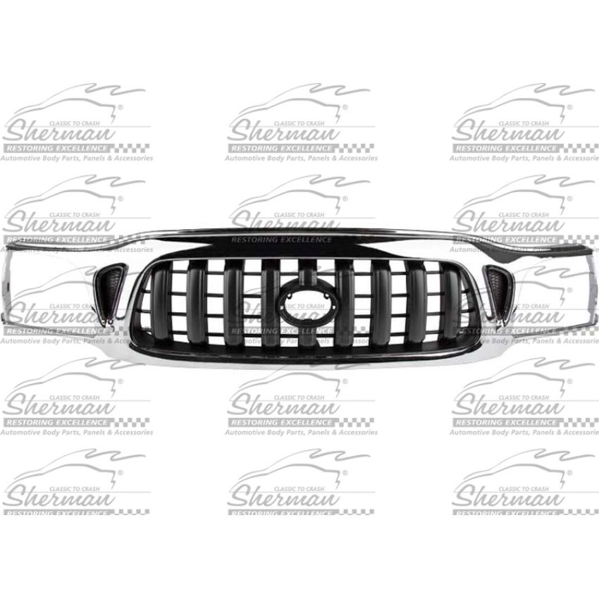GRILLE CHR/DK GRY W/O S-RUNNER TACOMA 01-04