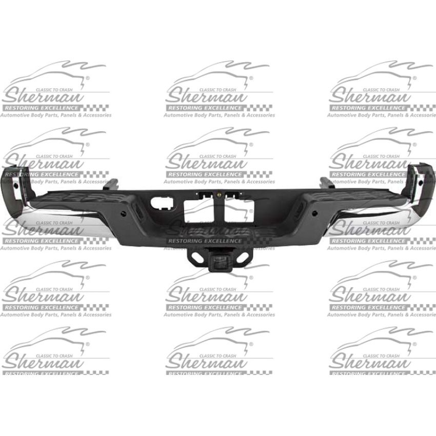 REAR BUMPER ASSEMBLY W/TOW HITCH;W/PARKING ASSIST;CHROME;TOYOTA TACOMA 16-21