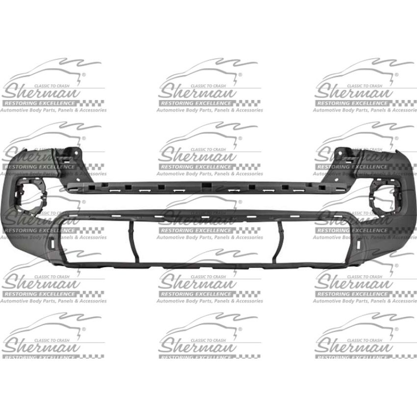 FRONT BUMPER COVER W/O FENDER FLARE HOLES; PRIMED TOYOTA TACOMA 16-20