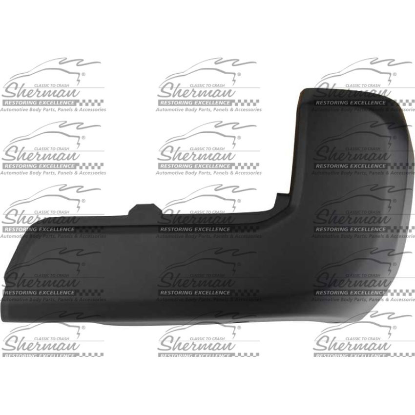 CAPA RH RR BUMPER EXTENSION OTR END CAP; W/O PARKING ASSIST; BLACK TOYOTA TACOMA 16-20