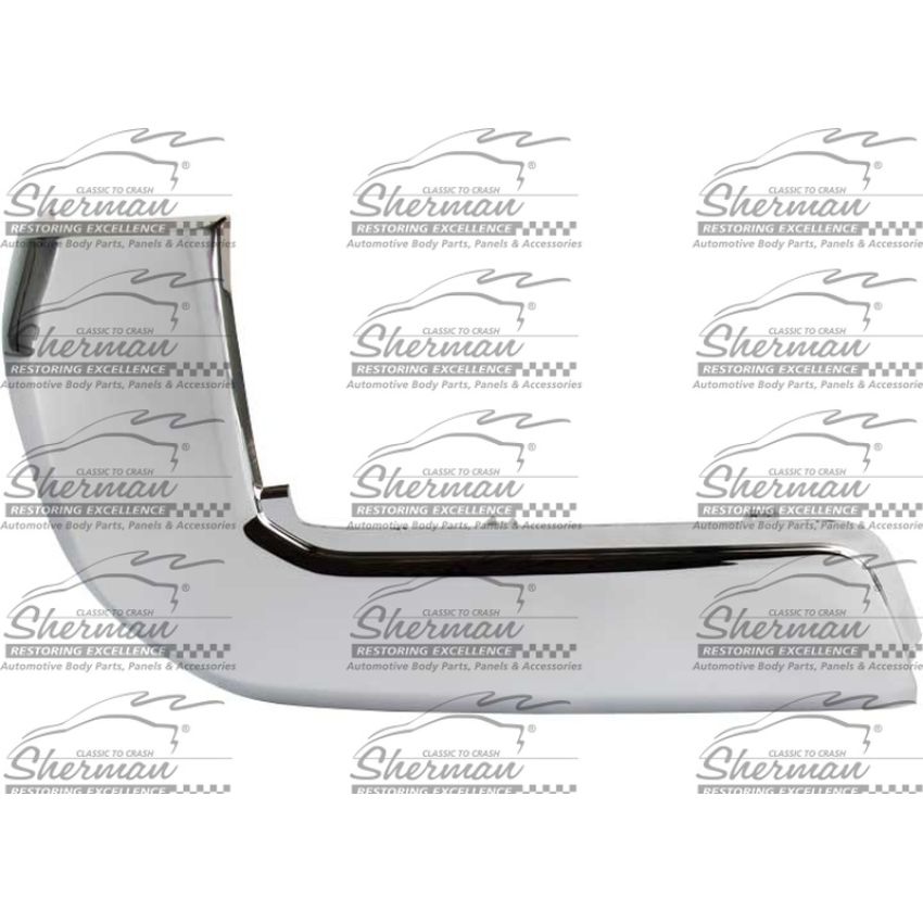 LT REAR BUMPER EXTENSION OUTER END CAP; W/O PARKING ASSIST; CHROME TOYOTA TACOMA 2016-2019