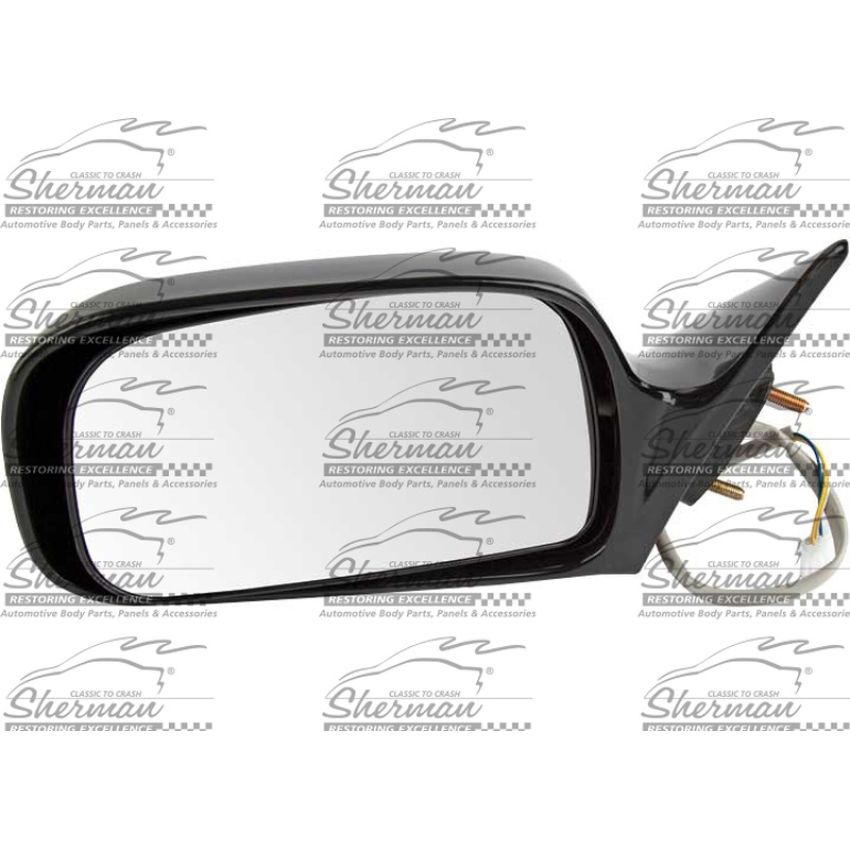 LH DOOR MIRROR PWR NON-HTD SMOOTH BLK (P) USA/JAPAN BUILT CAMRY 97-01