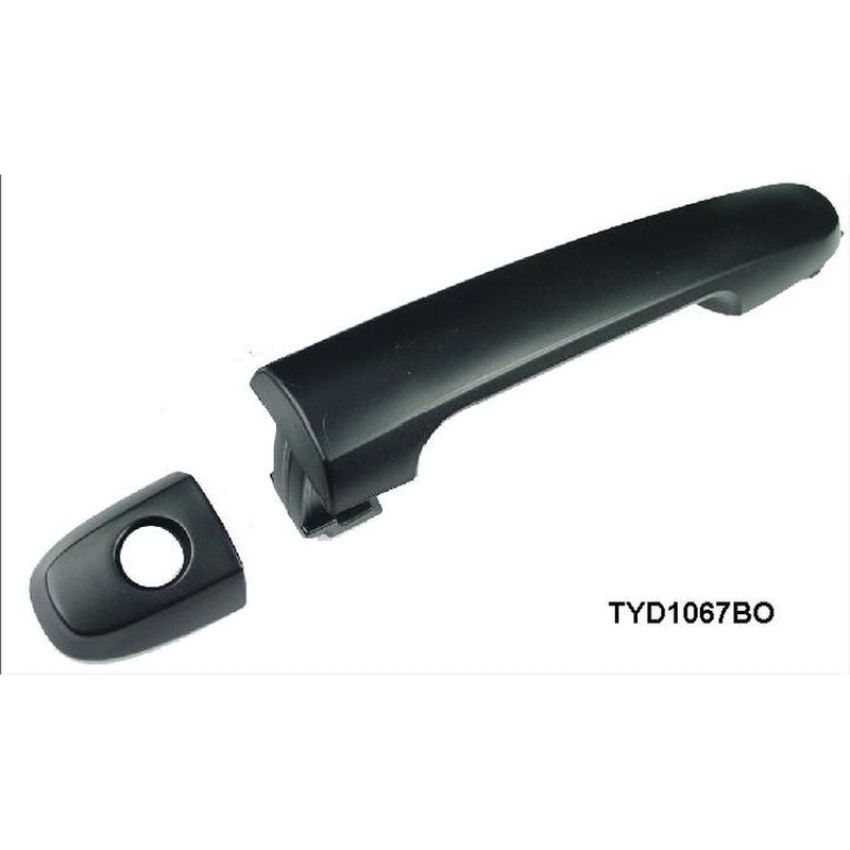 LH FRONT OUTER DOOR HANDLE BLK (P) JAPAN BUILT W/ KEYHOLE CAMRY 02-06