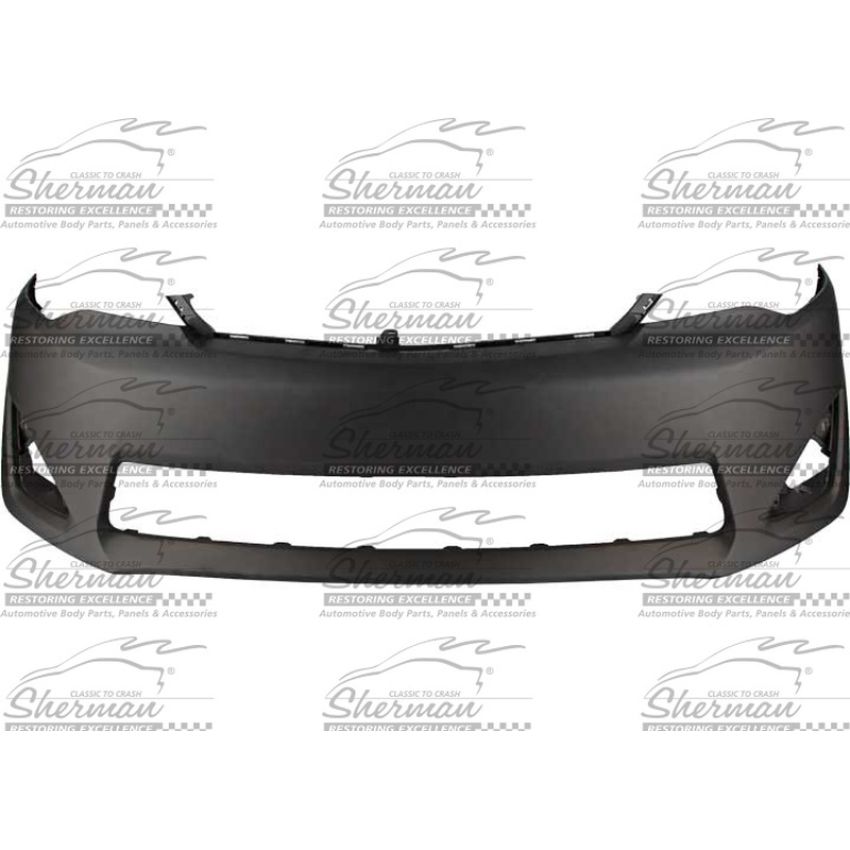 CAPA FRT BUMPER COVER L|LE|XLE|HYBRD; PRIME TOYOTA CAMRY 12-14