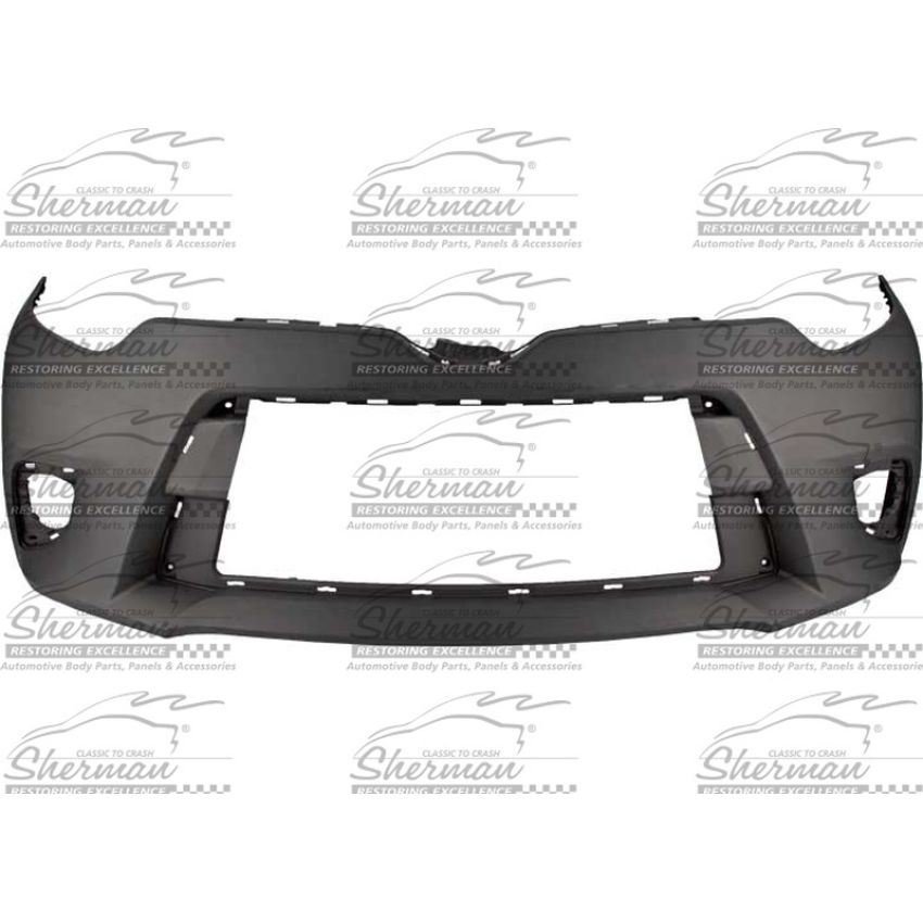 CAPA FRT BUMPER COVER CE|L|LE|LE ECO; W/O CHROME GRILLE SURROUND; PRIME TOYOTA COROLLA 14-16