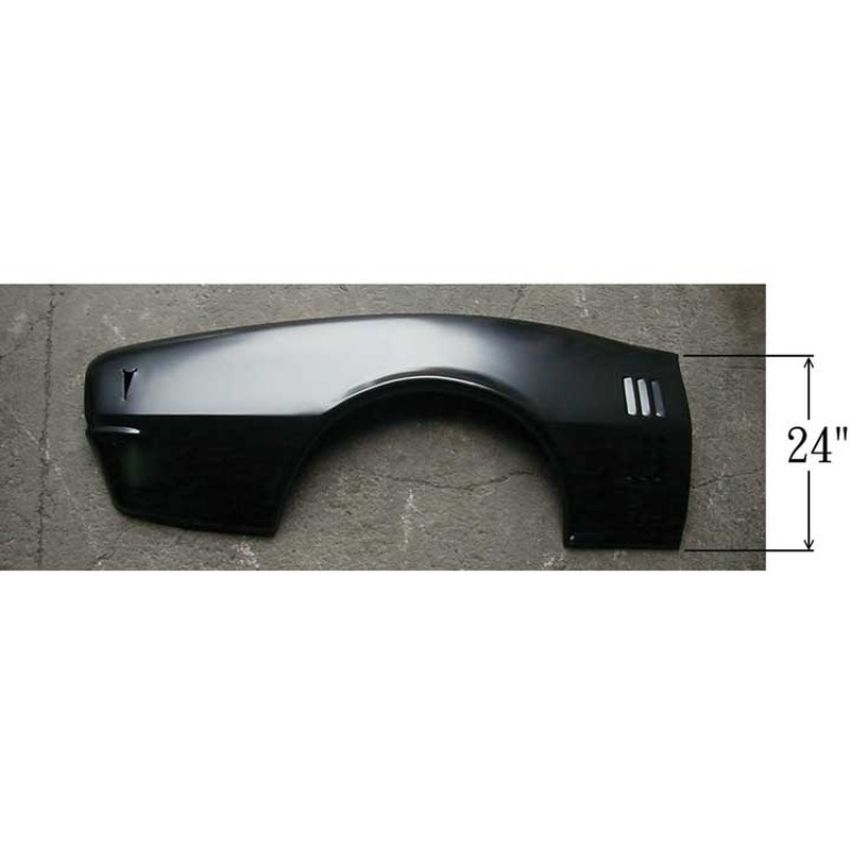 LH QUARTER PANEL SKIN W/ LOUVRES W/ MARKER LIGHT HOLE FIREBIRD 68
