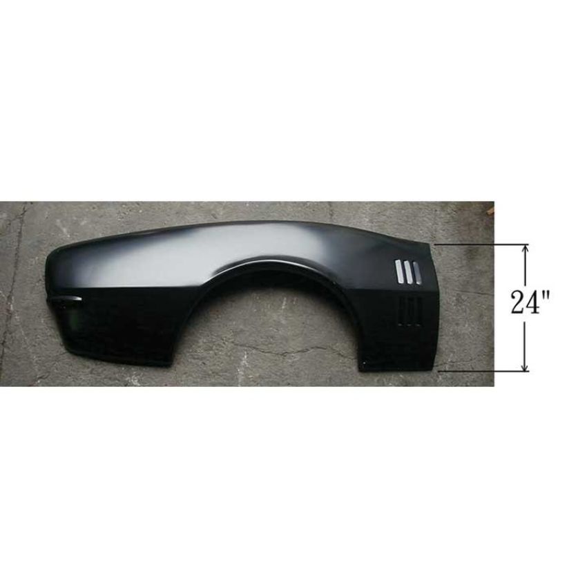 LH QUARTER PANEL SKIN W/ LOUVRES W/O MARKER LIGHT HOLE FIREBIRD 67