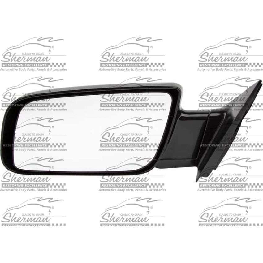 LH DR MIRROR MAN NON-HTD GLOSS BLK FLDG / C/K P/U 88-02;BLAZER/T AHOE/YUKON 92-00;SUBURBAN 92-99