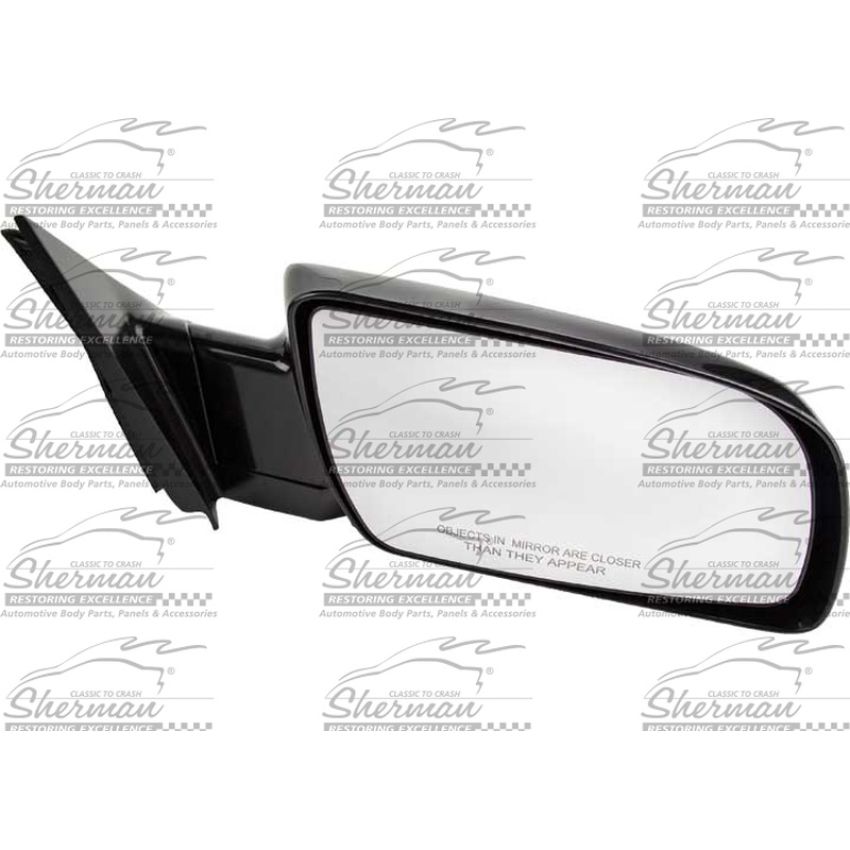 RH DR MIRROR MAN NON-HTD GLOSS BLK FLDG / C/K P/U 88-02;BLAZER/T AHOE/YUKON 92-00;SUBURBAN 92-99