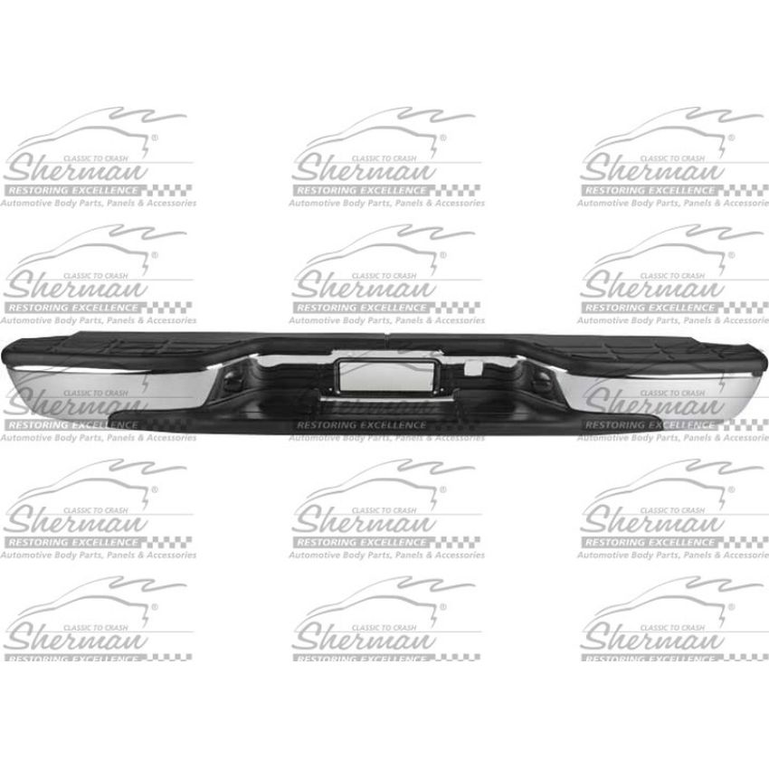 RR STEP BUMPER ASSY CHR W/ PADS/BRKTS FACTORY STYLE SILVERADO/SIERRA CLASSI C FLEETSIDE 99-07