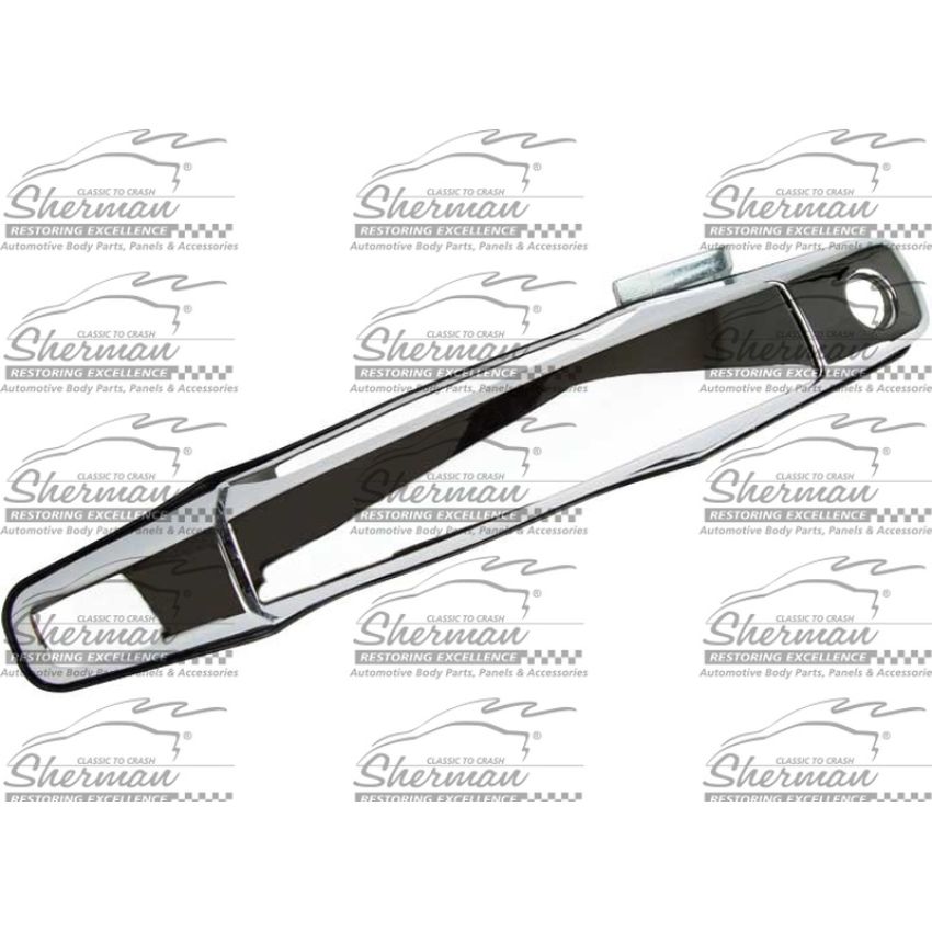 LH FRONT DOOR HANDLE OUTER W/KEY HOLE; CHROME; PLASTIC SILVERADO 2500/3500 07-14; YUKON XL 07-14
