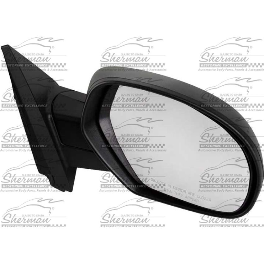RH DOOR MIRROR MAN NON-HTD TEXT BLK FLDG SILVERADO/SIERRA 07-13