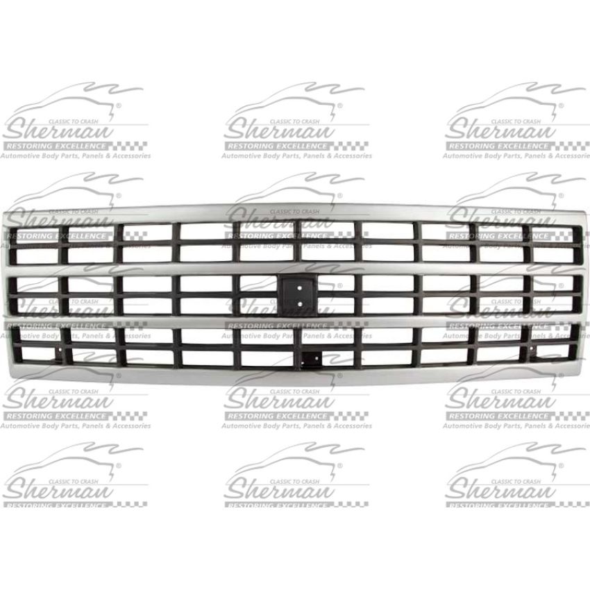 GRILLE SIL/DK ARG CHEVY VAN 92-96