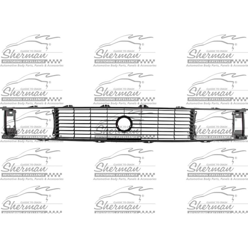 GRILLE BLK/SIL RABBIT EXC CONV 81-84; VW P/U 81-83