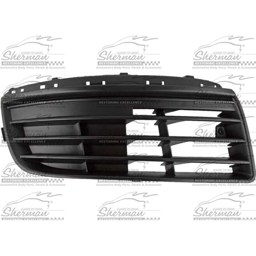 LH FRONT BUMPER OUTER GRILLE MAT BLK W/O FOG LAMP HOLE JETTA SDN GEN5 05-10