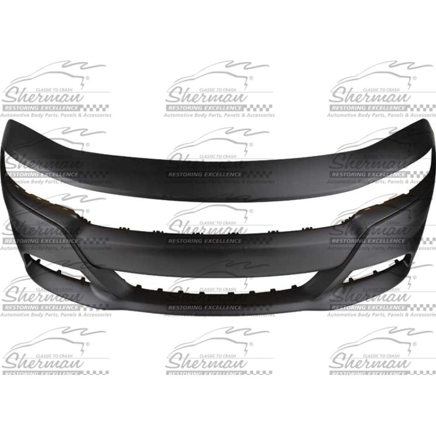 CAPA FRT BUMPER COVER W/O HOOD SCOOP; PRIME DODGE CHARGER 15-C