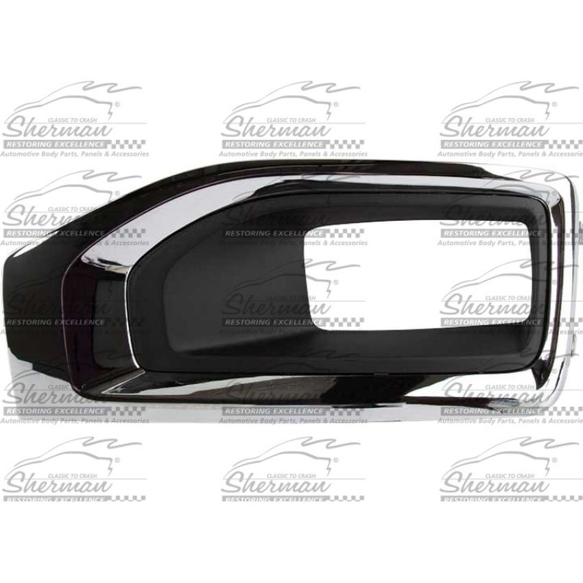 LH FRONT BUMPER INSERT FOG LAMP BEZEL; W/FOG LAMPS; CHROME GMC YUKON/YUKON XL 15-20