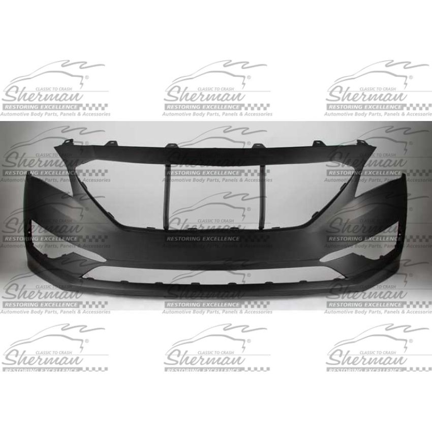 CAPA FRT BUMPER COVER 2.4L; STD TYPE; W/O PARK ASSIST; PRIME HYUNDAI SONATA 15-17