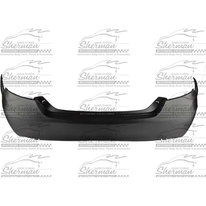 CAPA RR BUMPER COVER W/O PARK ASSIST; PRIME TOYOTA CAMRY 15-17