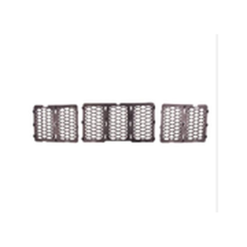 GRILLE ASSY HONEYCOMB STYLE; CODE MFE|MFK; CHROME/PTM JEEP GRAND CHEROKEE 14-16