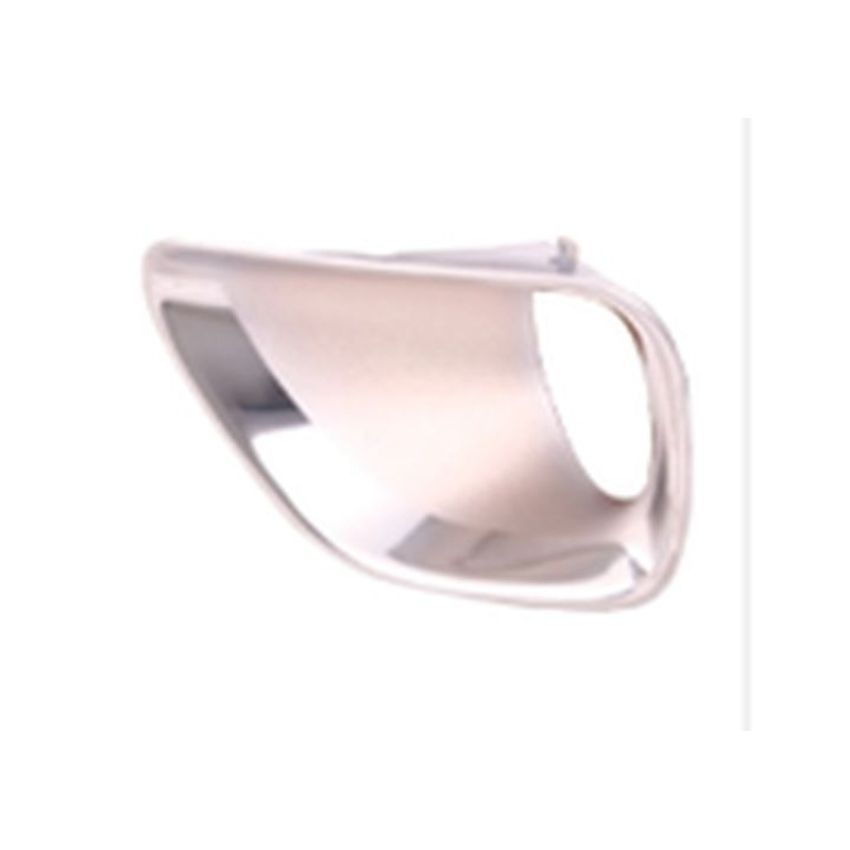 LH FRONT BUMPER FOG LAMP BEZEL ALL CHROME W/ CHROME TRIM GR CHEROKEE 11-13