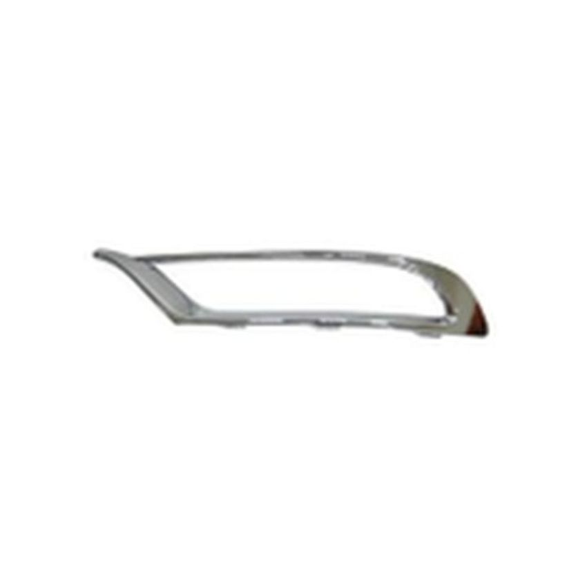 LH FRONT BUMPER INSERT FOG LAMP OPENING BEZEL; CHROME CHRYSLER 300 15-C