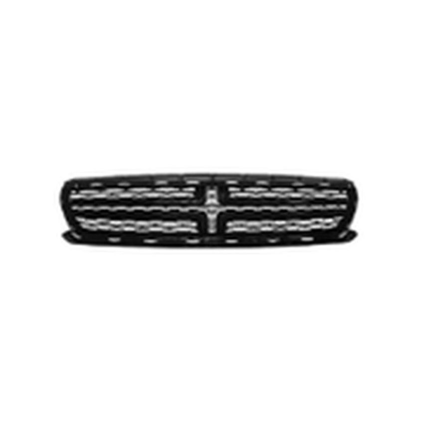 CAPA GRILLE ASSY W/O HOOD SCOOP; W/O CHROME; GLOSS BLACK DODGE CHARGER 15-C