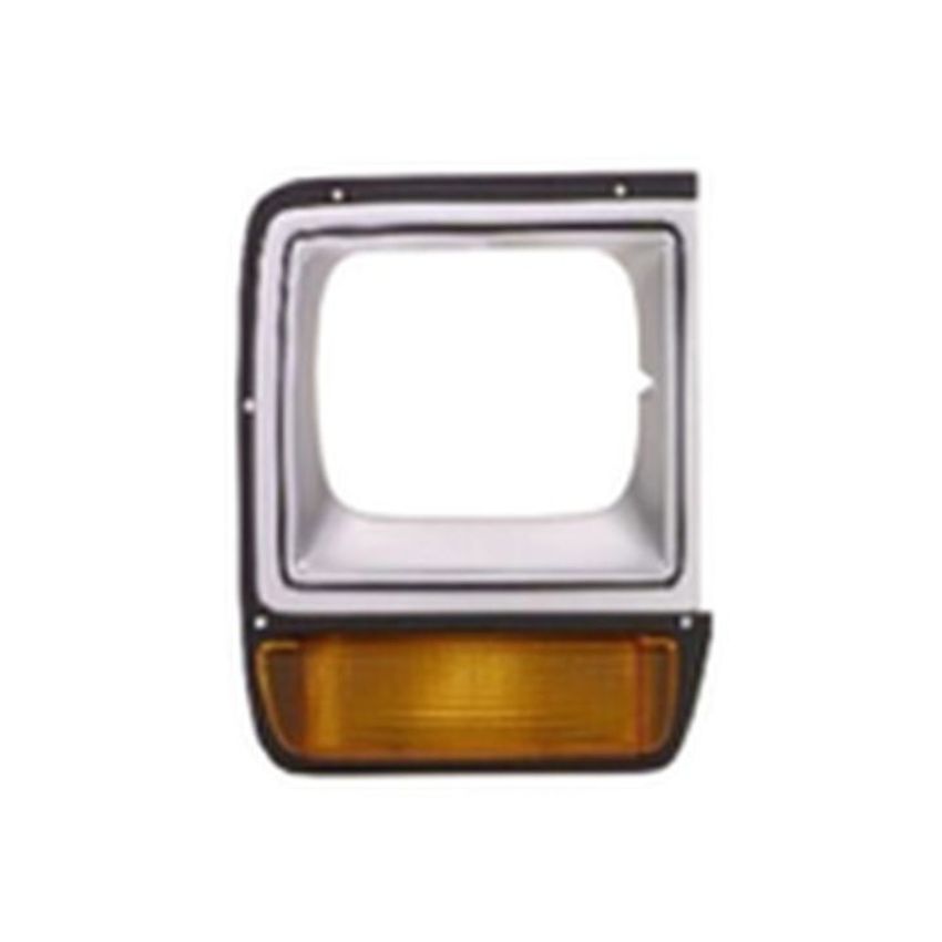 RH HEADLAMP DOOR ARG/BLK W/ SINGLE RECT HEADLAMP DODGE P/U/RAMCHARGER 86-90
