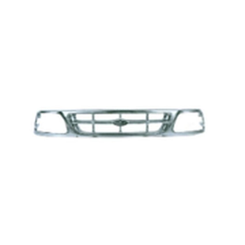 GRILLE CHR/SIL FORD F150/250 LD P/U 97-98