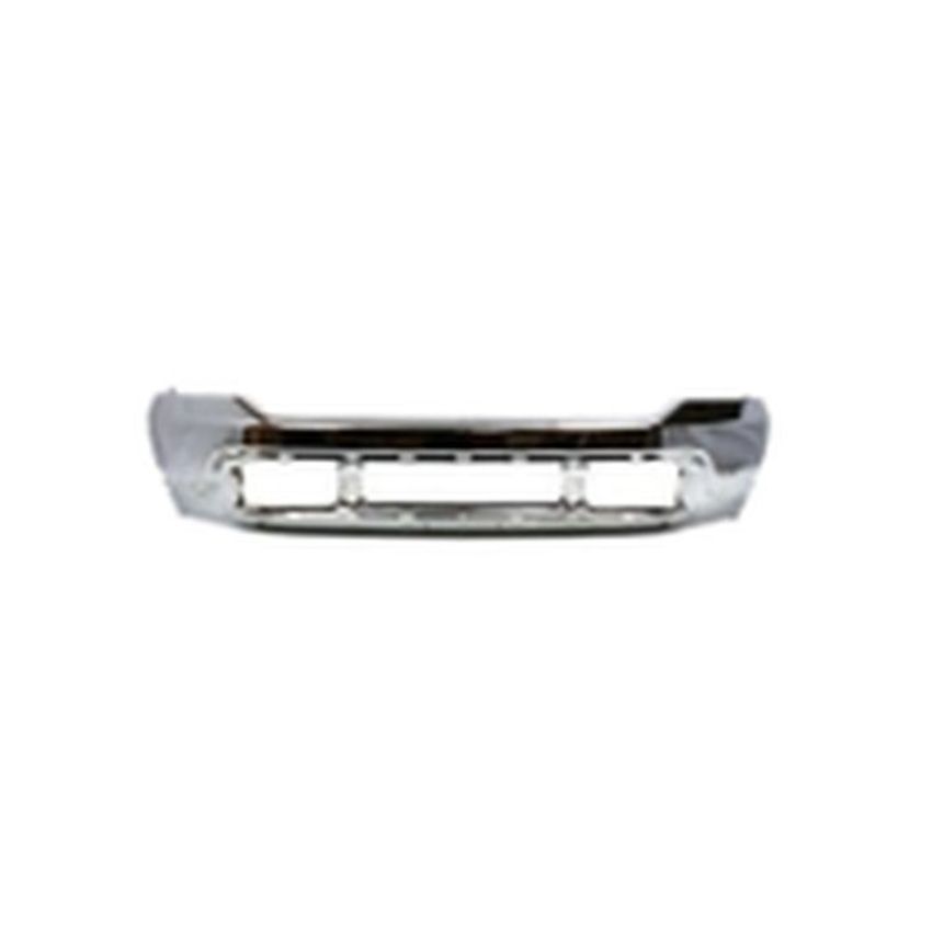 FRONT BUMPER W/ VALANCE HOLES CHR F-SERIES SUPERDUTY P/U 99-04