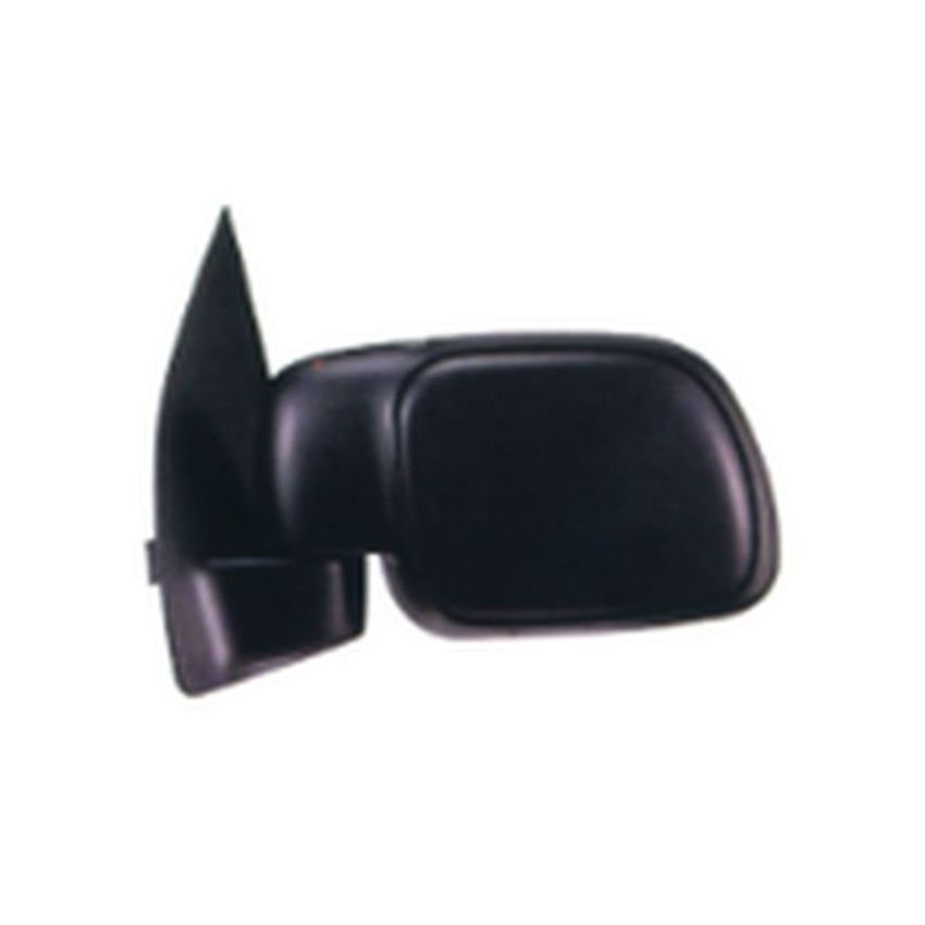 LH DOOR MIRROR MAN NON-HTD TEXT BLK FLDG PADDLE TYPE F-SERIES SUPERDUTY P/U 99-07; EXCURSION 00-05
