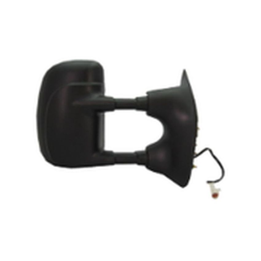RH DR MIRROR PWR NON-HTD TEXT BLK FLDG TRAILER TOW TYPE W/ROUND PLUG F-SE RIES SUPERDUTY P/U 99-03
