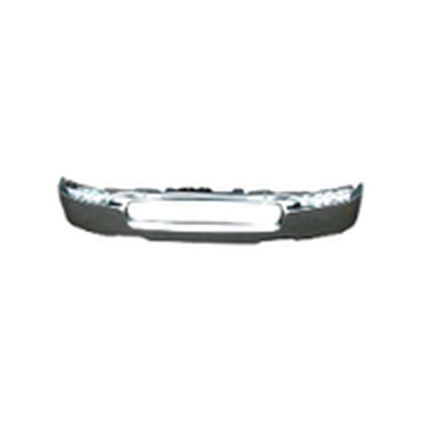FRONT BUMPER FACE BAR; W/O FOG LAMPS; BRIGHT; TO 8-7-05; F-150 04-05