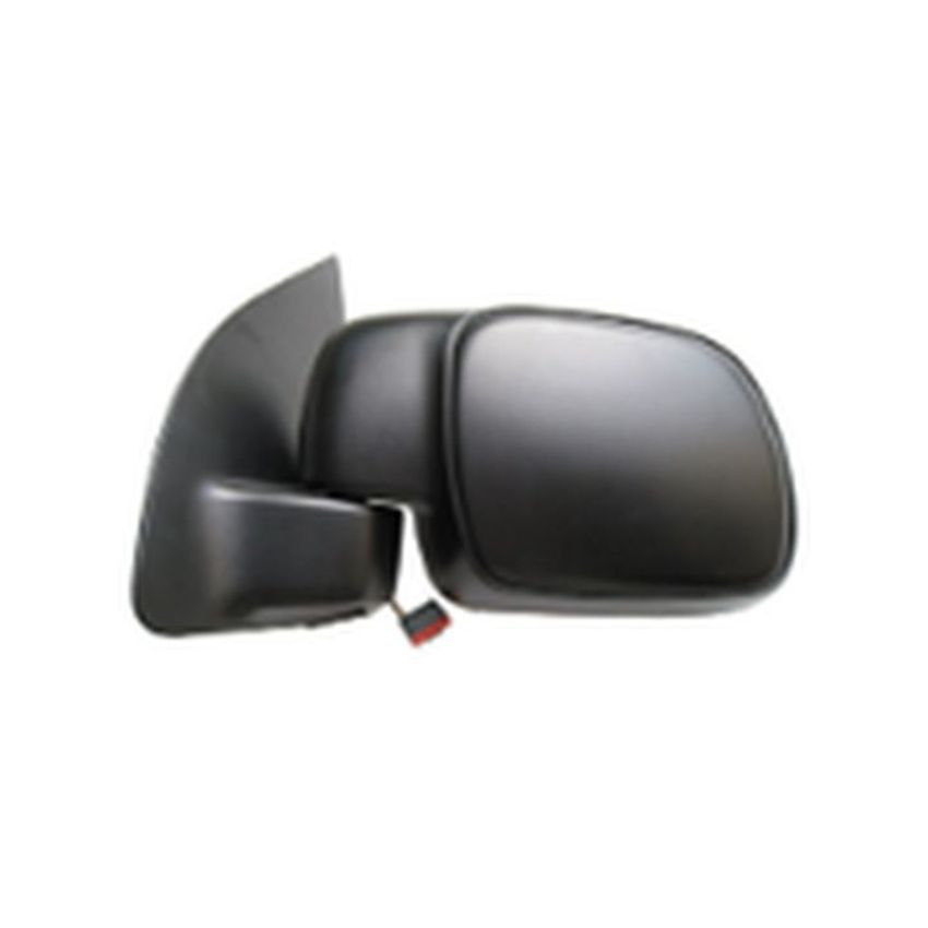 LH DOOR MIRROR PWR NON-HTD TEXT BLK FLDG W/O TOW SUPER DUTY 08-10