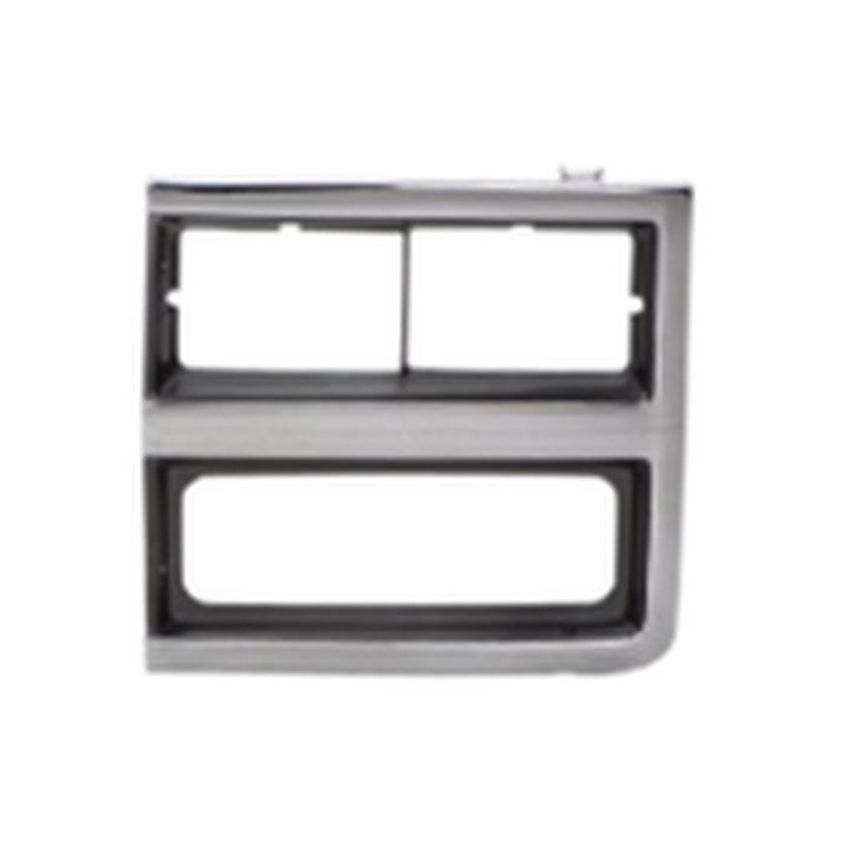 LH HEADLAMP DOOR CHR/ARG W/ DUAL RECT HEADLAMP CHEVY BLAZER/SUBURBAN 89-91