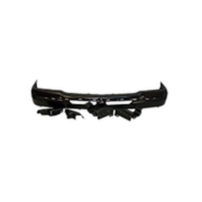FRONT BUMPER FACE BAR BLACK W/ BRACKET SILVERADO 03-07