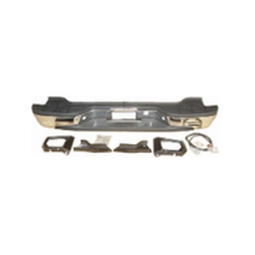 RR STEP BUMPER ASSY FACTORY STYLE CHR W/ PADS/BRKTS SUBURBAN/YUKON/TAHOE 00-06