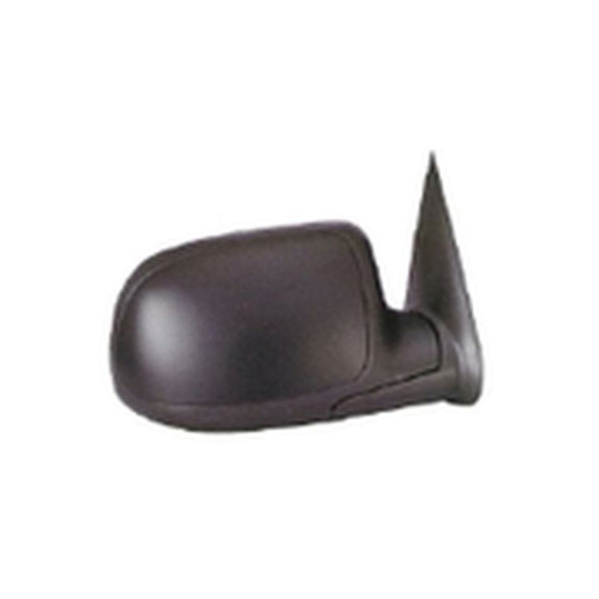 RH DOOR MIRROR PWR HTD TEXT BLK W/PUDDLE LAMP SILVERADO/SIERRA 03-07; TAHOE/YUKON/SUB 00-06