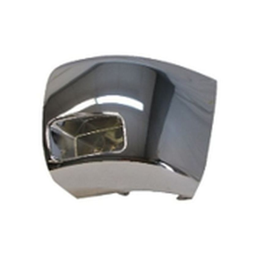 LH FRONT BUMPER END CAP CHR W/ FOG LAMPS SILVERADO 2500/3500 07-12