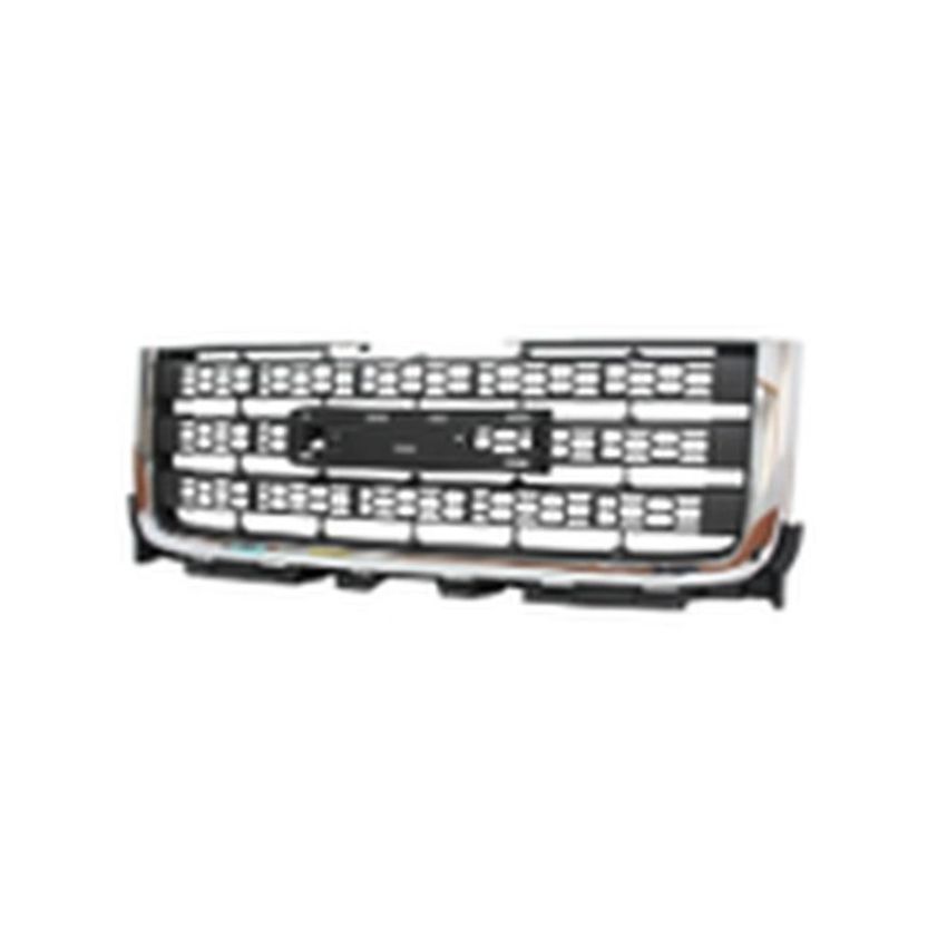 GRILLE DARK GRAY W/ CHROME MOLDING SIERRA 2500/3500 11-14