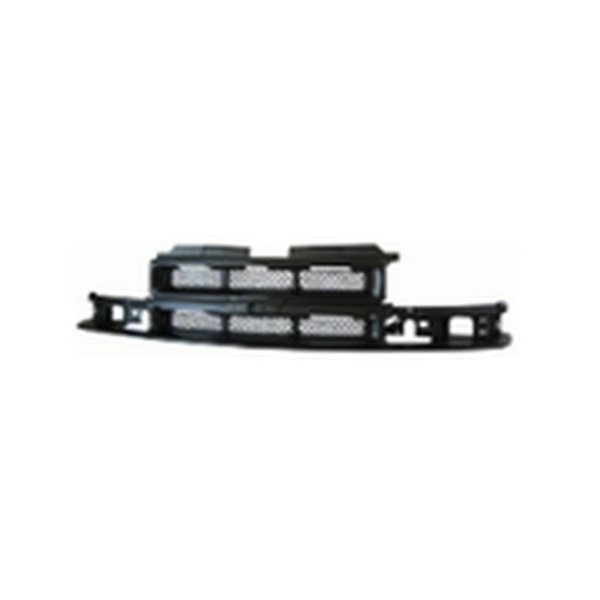 GRILLE ASSY MATTE-BLACK; W/MESH BACK; ZR2/LS; W/O SPORT; MOLDING NOT INCLUDED BLAZER 1998-2004