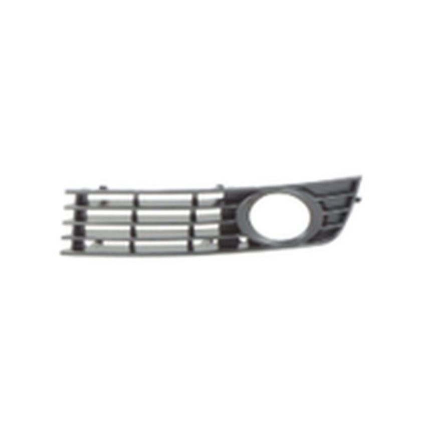 LH FRONT BUMPER GRILLE SDN/WAGON; TYPE 2; OUTER; MATTE BLACK AUDI A4 02-05