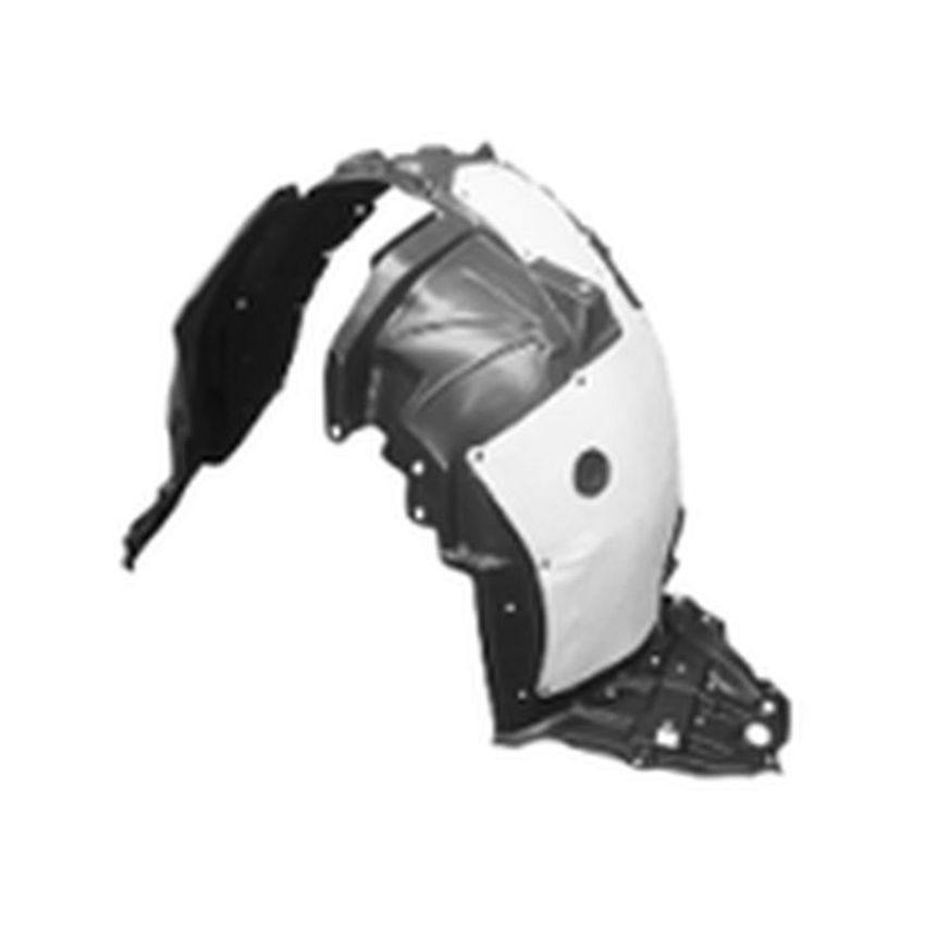 LH FRT FENDER INNER PANEL MAT: PE/VACUUM FORM; OEM: PP/INJECTION NISSAN ROGUE SPORT/QASHQAI 17-17