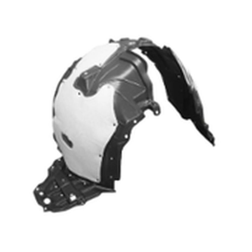 RH FRT FENDER INNER PANEL MAT: PE/VACUUM FORM; OEM: PP/INJECTION NISSAN ROGUE SPORT/QASHQAI 17-17