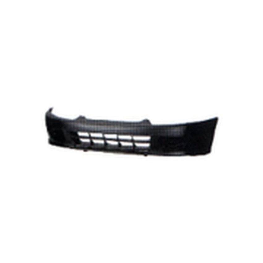 FRONT BUMPER COVER 2DR COUPE; W/O FOG LAMPS; MATTE BLACK MITSUBISHI MIRAGE 97-02