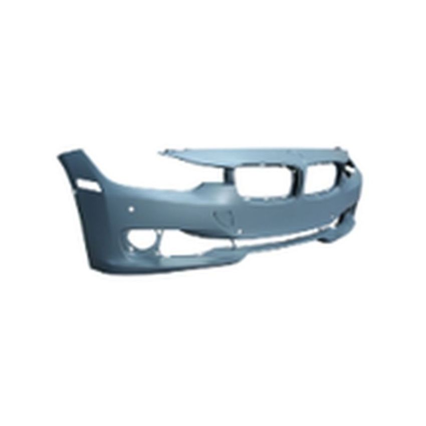 FRONT BUMPER COVER; F30; W/O H/LAMP WASHER; W/PDC; W/O PARK ASSIST; W/CAMERA; PRIME; 328I/335I 12-15